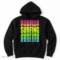 Retro Surfing Neon Hoodie thumb 0