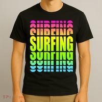 Retro Surfing Neon T-Shirt thumb 3