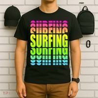 Retro Surfing Neon T-Shirt thumb 6
