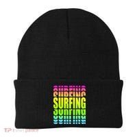 Retro Surfing Neon Beanie thumb 0