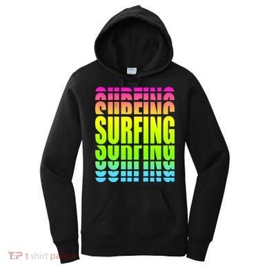 Retro Surfing Neon Women's Hoodie