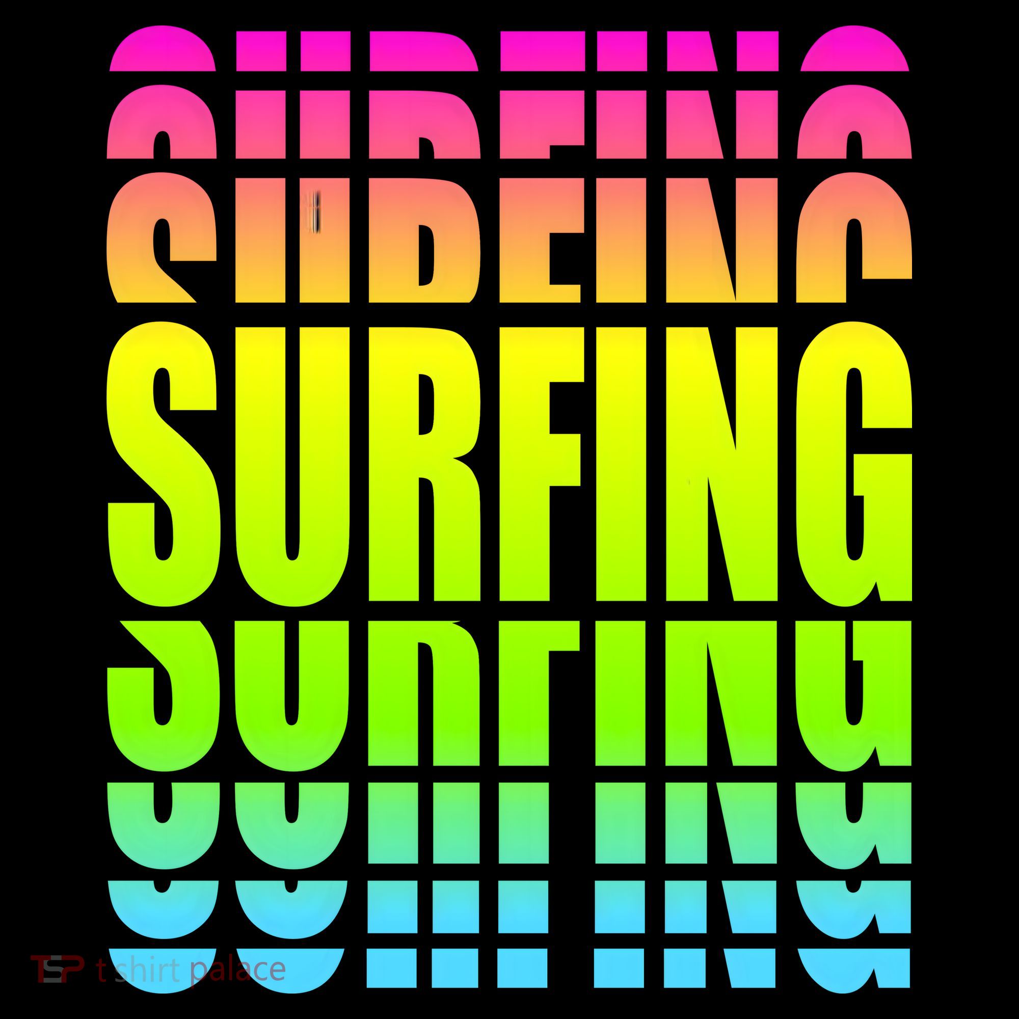 Retro Surfing Neon Mousepad
