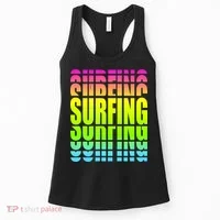 Retro Surfing Neon Women's Tank Top thumb 0