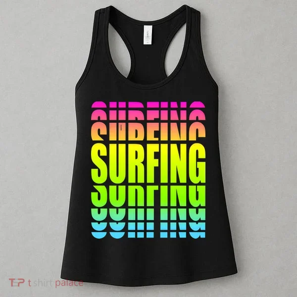 Retro Surfing Neon Women's Tank Top
