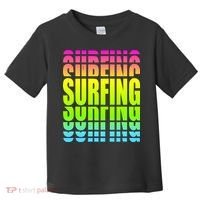 Retro Surfing Neon Toddler T-Shirt thumb 0