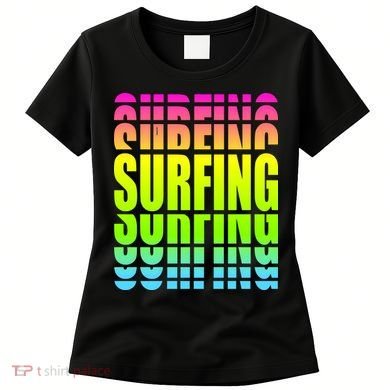 Retro Surfing Neon Women's T-Shirt