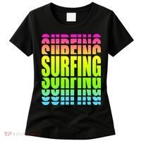 Retro Surfing Neon Women's T-Shirt thumb 0