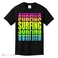 Retro Surfing Neon Kids T-Shirt thumb 0