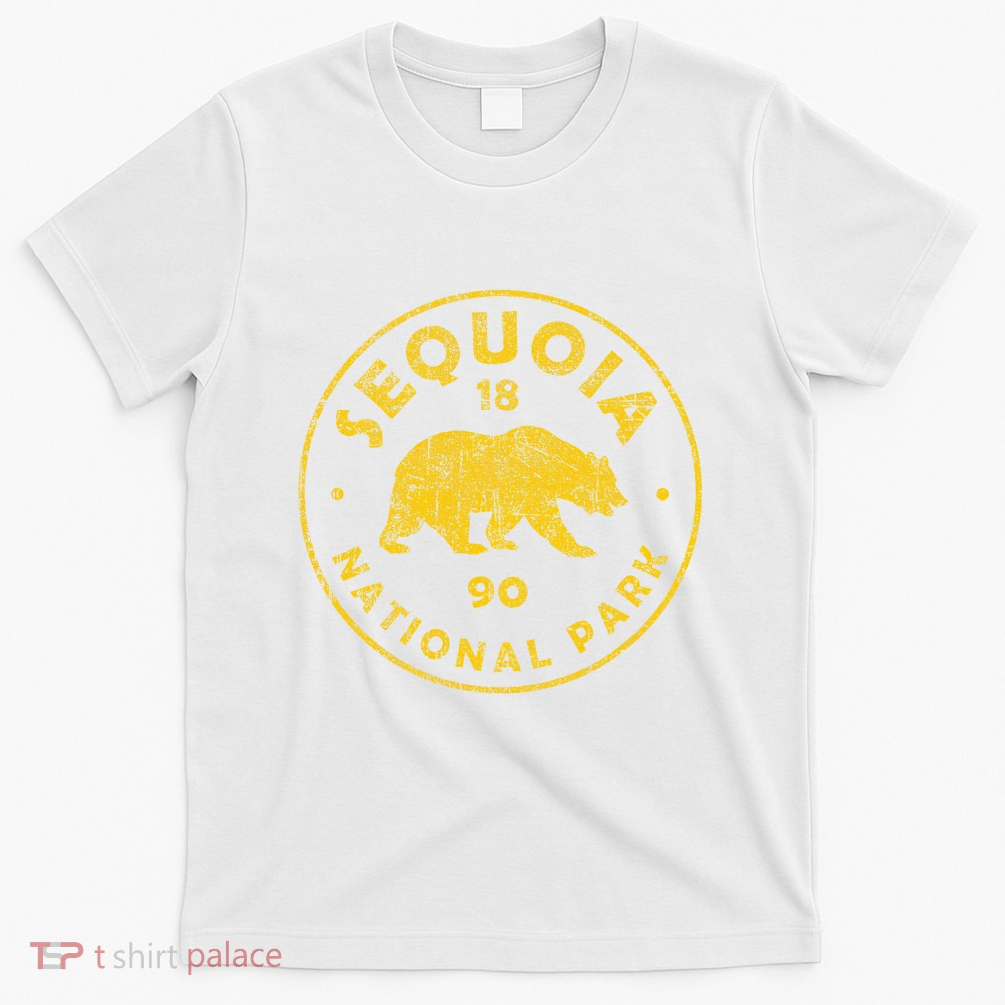 Retro Sequoia National Park Women Vintage Hiking T-Shirt