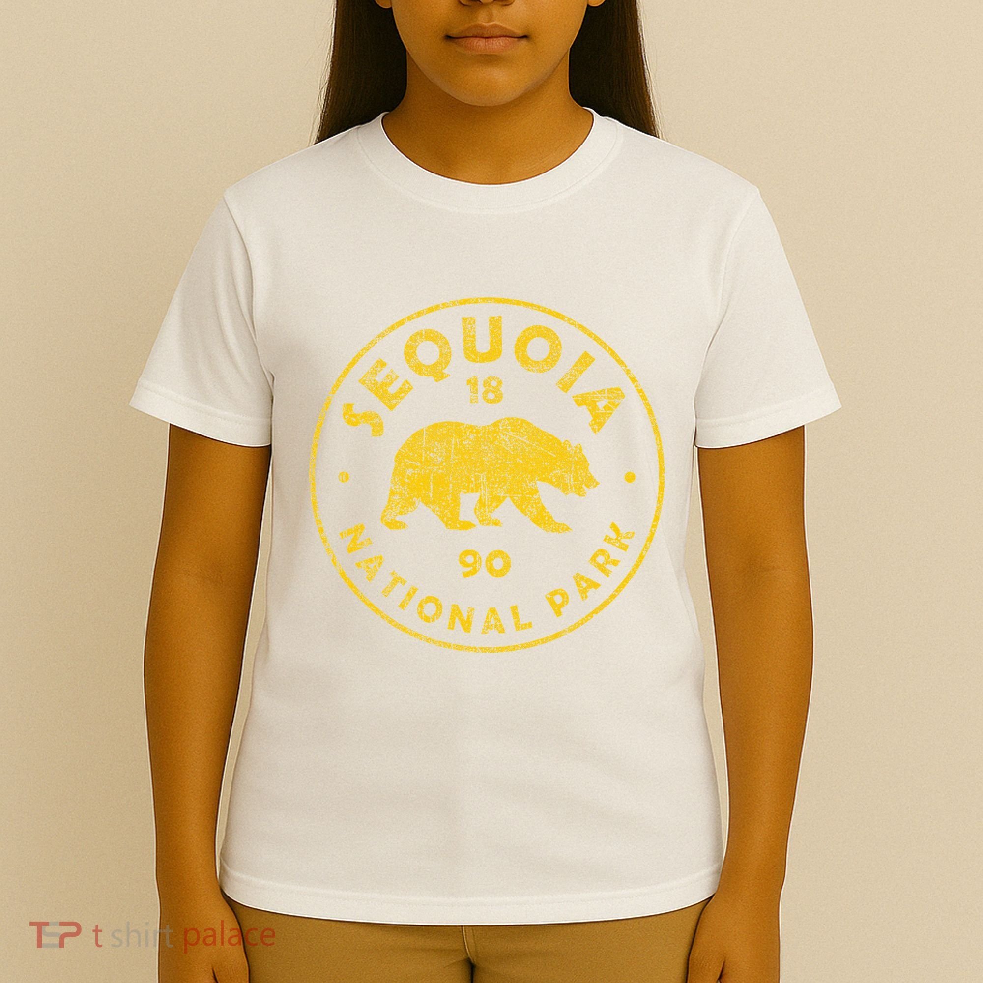 Retro Sequoia National Park Women Vintage Hiking T-Shirt