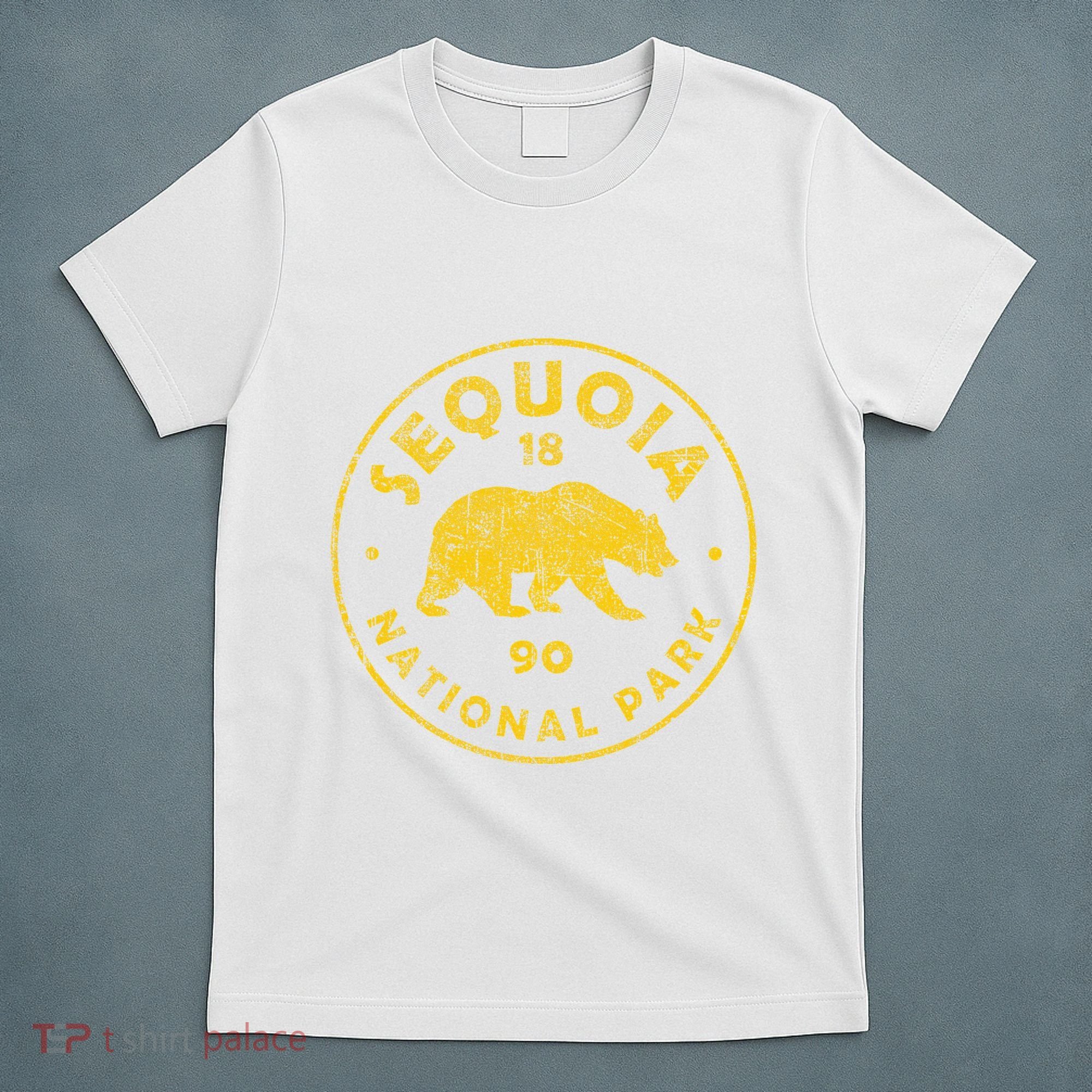 Retro Sequoia National Park Women Vintage Hiking T-Shirt
