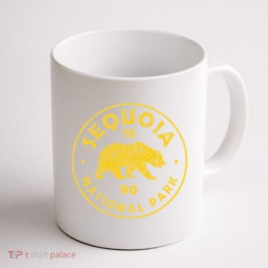 Retro Sequoia National Park Women Vintage Hiking Coffee Mug back