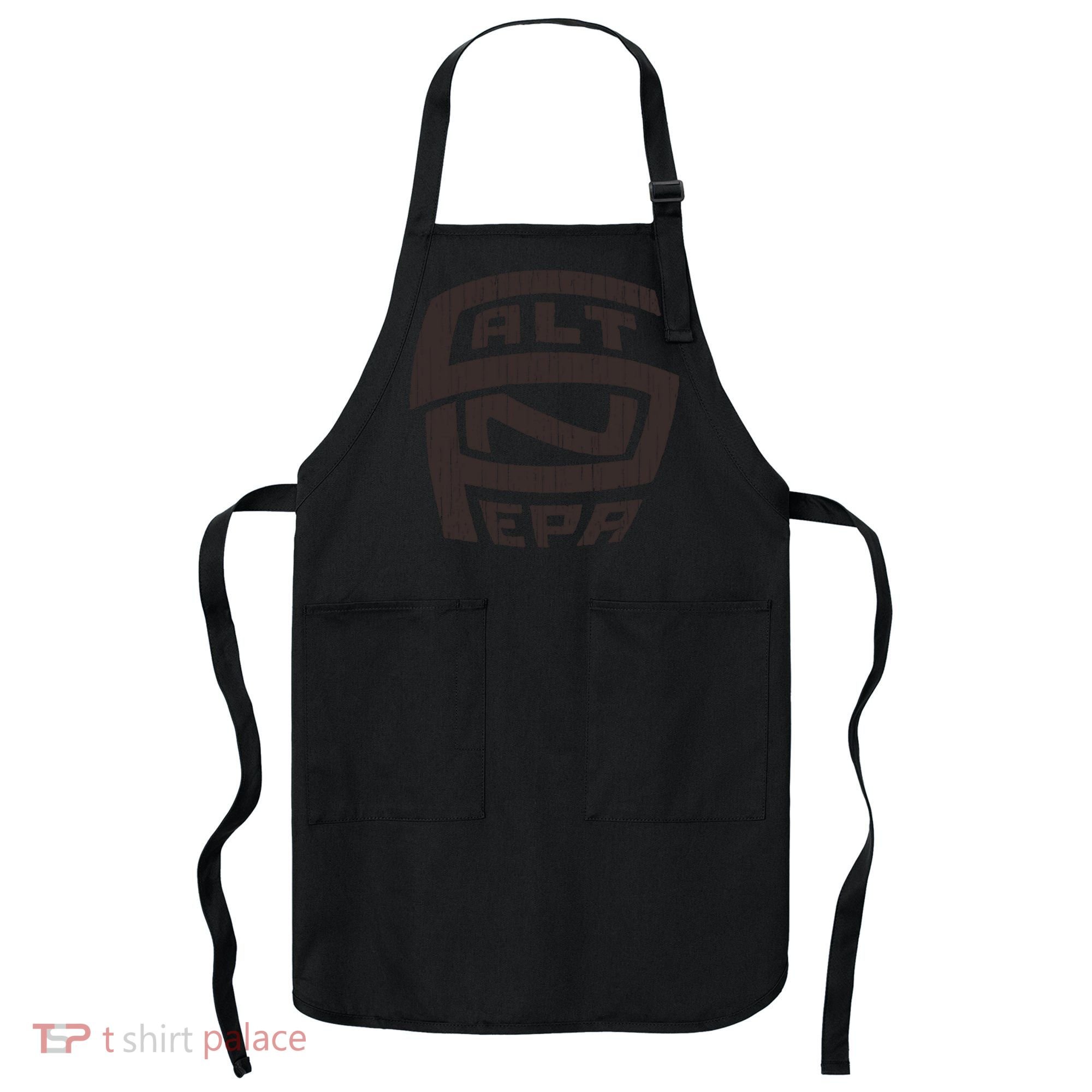 Retro Salt N Pepa Brown Pencil Apron