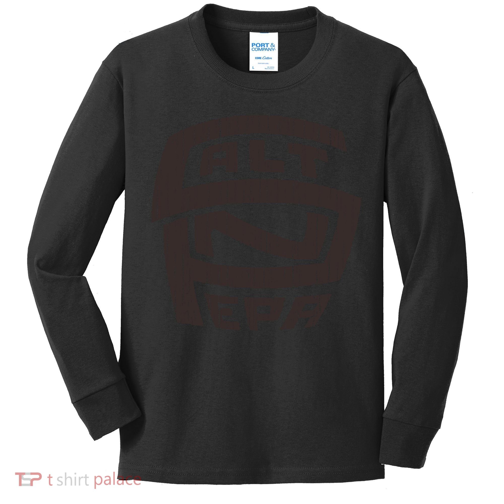 Retro Salt N Pepa Brown Pencil Kids Long Sleeve Shirt