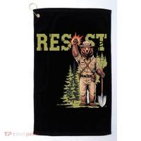 Resist Save Our Parks Alt US National Parks Women Golf Towel thumb 0