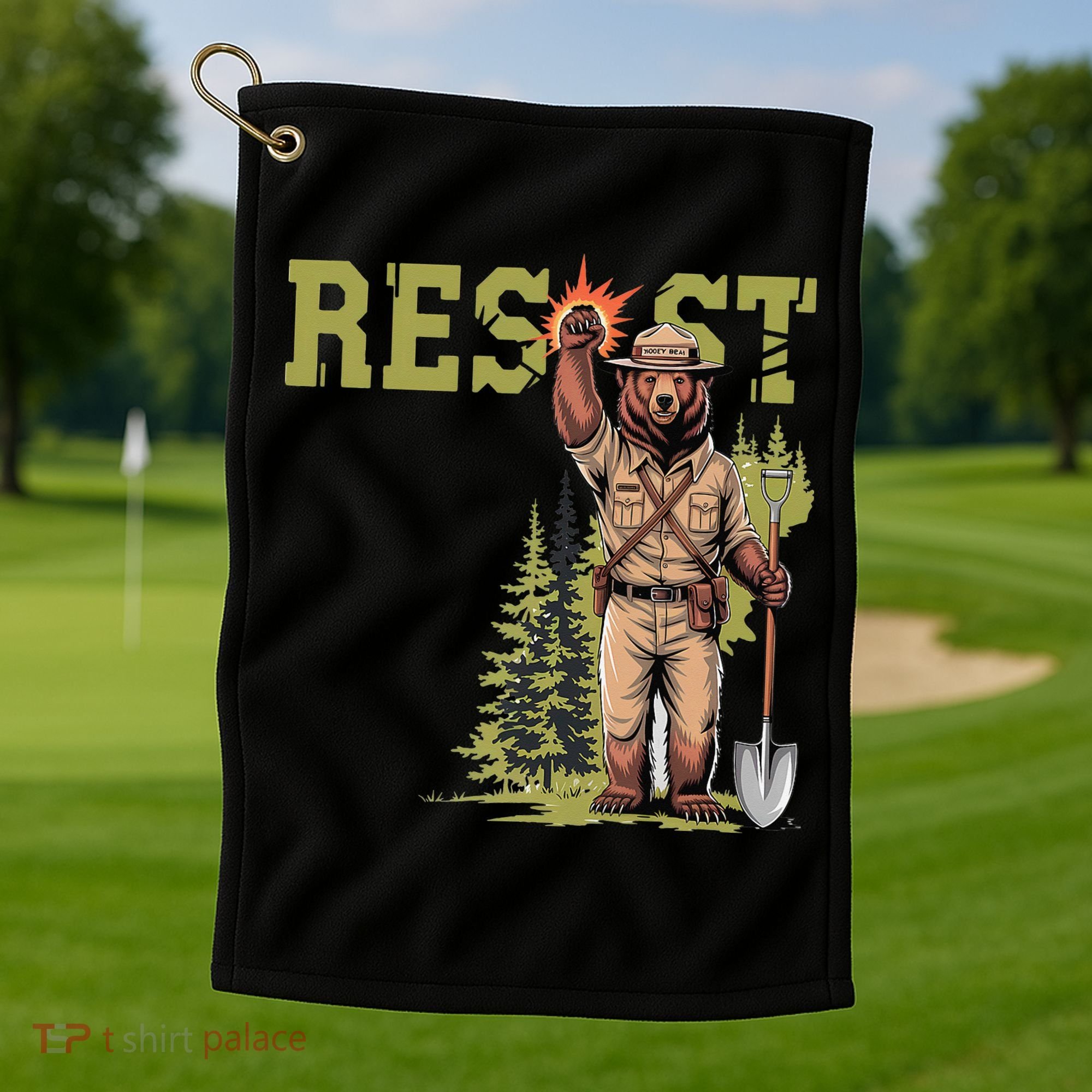 Resist Save Our Parks Alt US National Parks Women Golf Towel