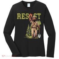 Resist Save Our Parks Alt US National Parks Women Women's Long Sleeve Shirt thumb 0