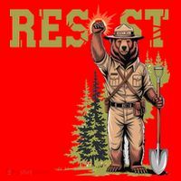 Resist Save Our Parks Alt US National Parks Women Santa Hat thumb 1