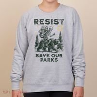 Resist Save Our Parks Alt US National Parks Bear Women's Sweatshirt thumb 0