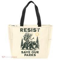 Resist Save Our Parks Alt US National Parks Bear Tote Bag thumb 0