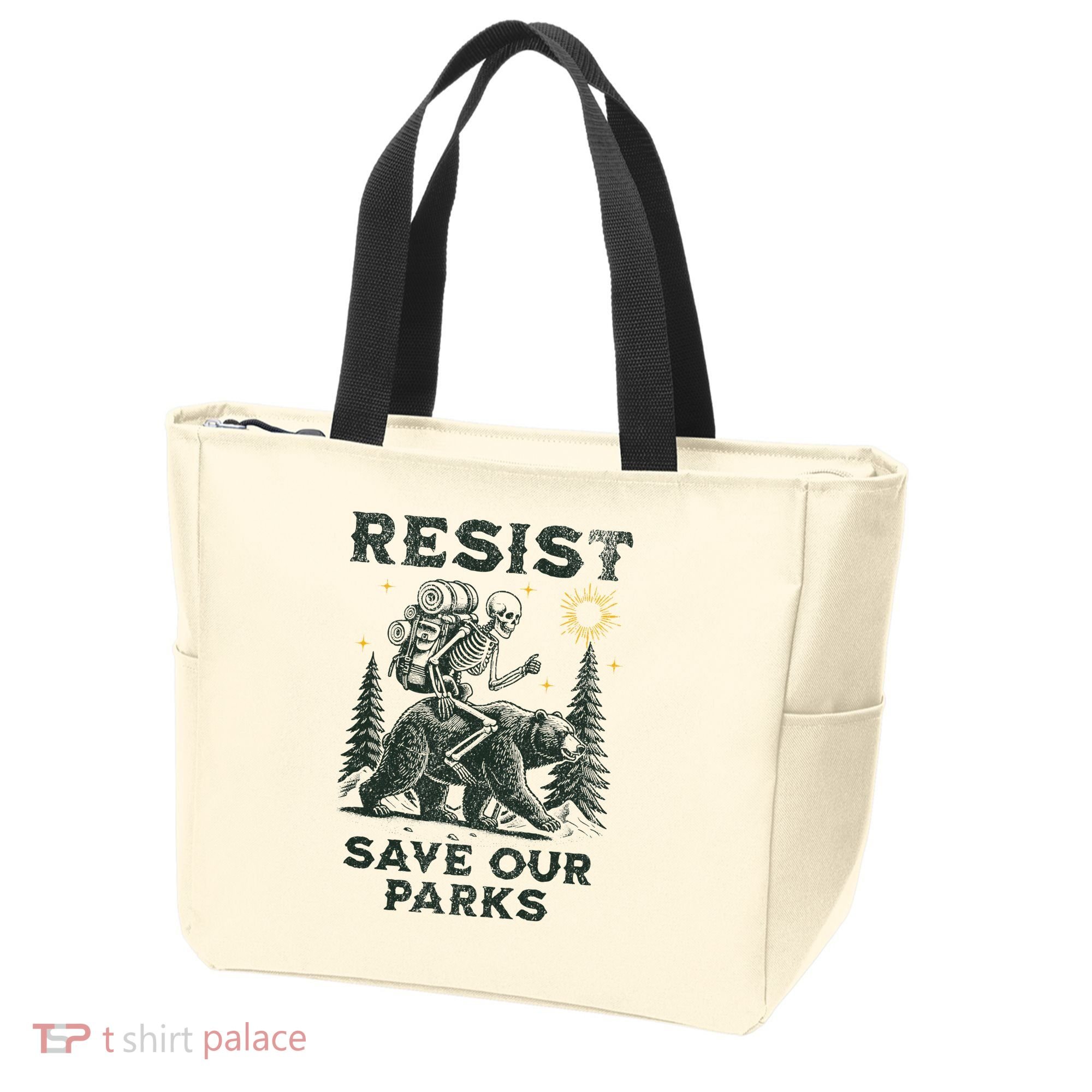 Resist Save Our Parks Alt US National Parks Bear Tote Bag