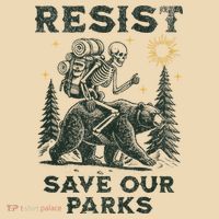 Resist Save Our Parks Alt US National Parks Bear Tote Bag thumb 4