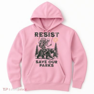 Resist Save Our Parks Alt US National Parks Bear Hoodie