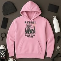 Resist Save Our Parks Alt US National Parks Bear Hoodie thumb 3