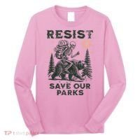 Resist Save Our Parks Alt US National Parks Bear Long Sleeve Shirt thumb 0