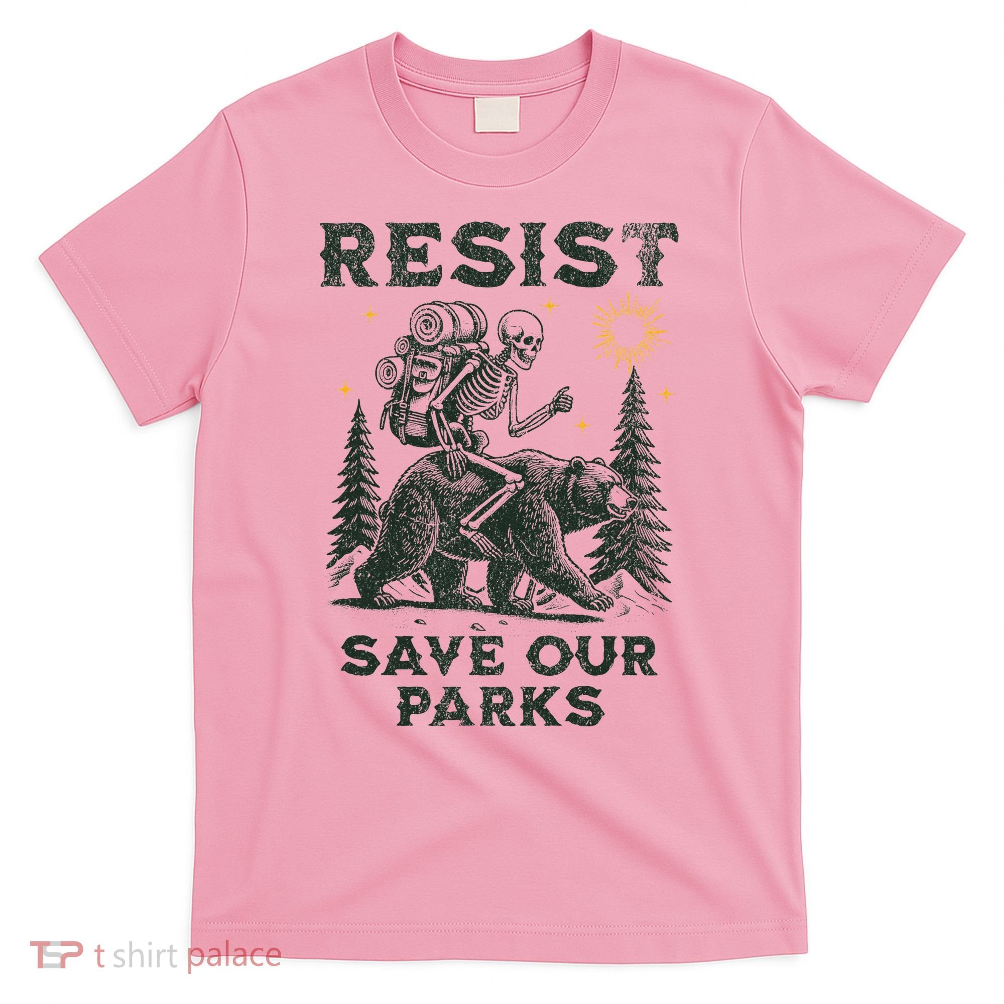 Resist Save Our Parks Alt US National Parks Bear T-Shirt
