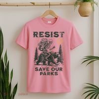 Resist Save Our Parks Alt US National Parks Bear T-Shirt thumb 2
