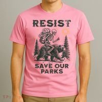 Resist Save Our Parks Alt US National Parks Bear T-Shirt thumb 3