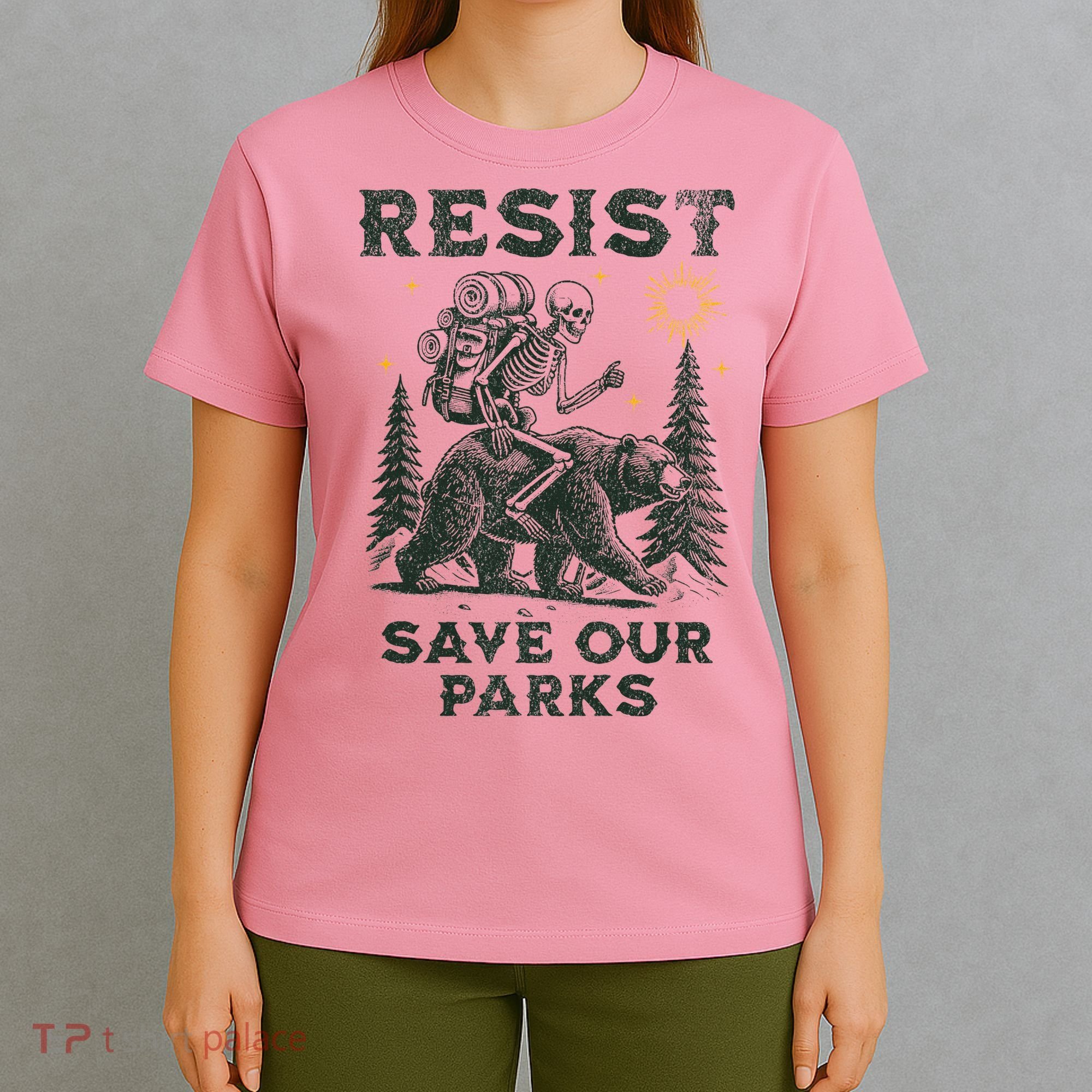 Resist Save Our Parks Alt US National Parks Bear T-Shirt