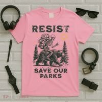 Resist Save Our Parks Alt US National Parks Bear T-Shirt thumb 5