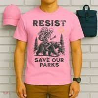 Resist Save Our Parks Alt US National Parks Bear T-Shirt thumb 6
