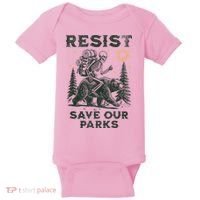 Resist Save Our Parks Alt US National Parks Bear Baby Bodysuit thumb 0
