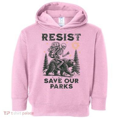 Resist Save Our Parks Alt US National Parks Bear Toddler Hoodie