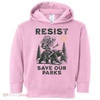 Resist Save Our Parks Alt US National Parks Bear Toddler Hoodie thumb 0