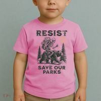 Resist Save Our Parks Alt US National Parks Bear Toddler T-Shirt thumb 2