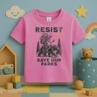 Resist Save Our Parks Alt US National Parks Bear Toddler T-Shirt thumb 3