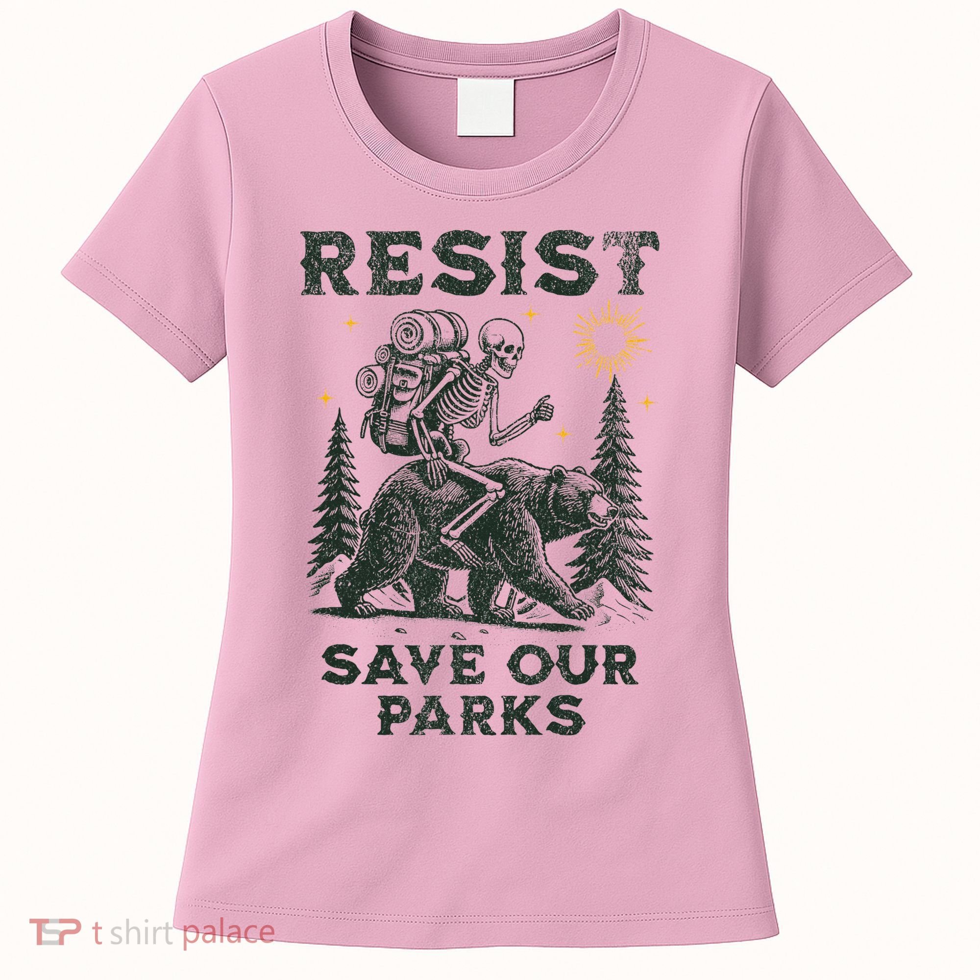 Resist Save Our Parks Alt US National Parks Bear Women's T-Shirt