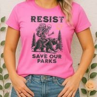 Resist Save Our Parks Alt US National Parks Bear Women's T-Shirt thumb 2