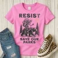Resist Save Our Parks Alt US National Parks Bear Women's T-Shirt thumb 3
