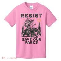 Resist Save Our Parks Alt US National Parks Bear Kids T-Shirt thumb 0