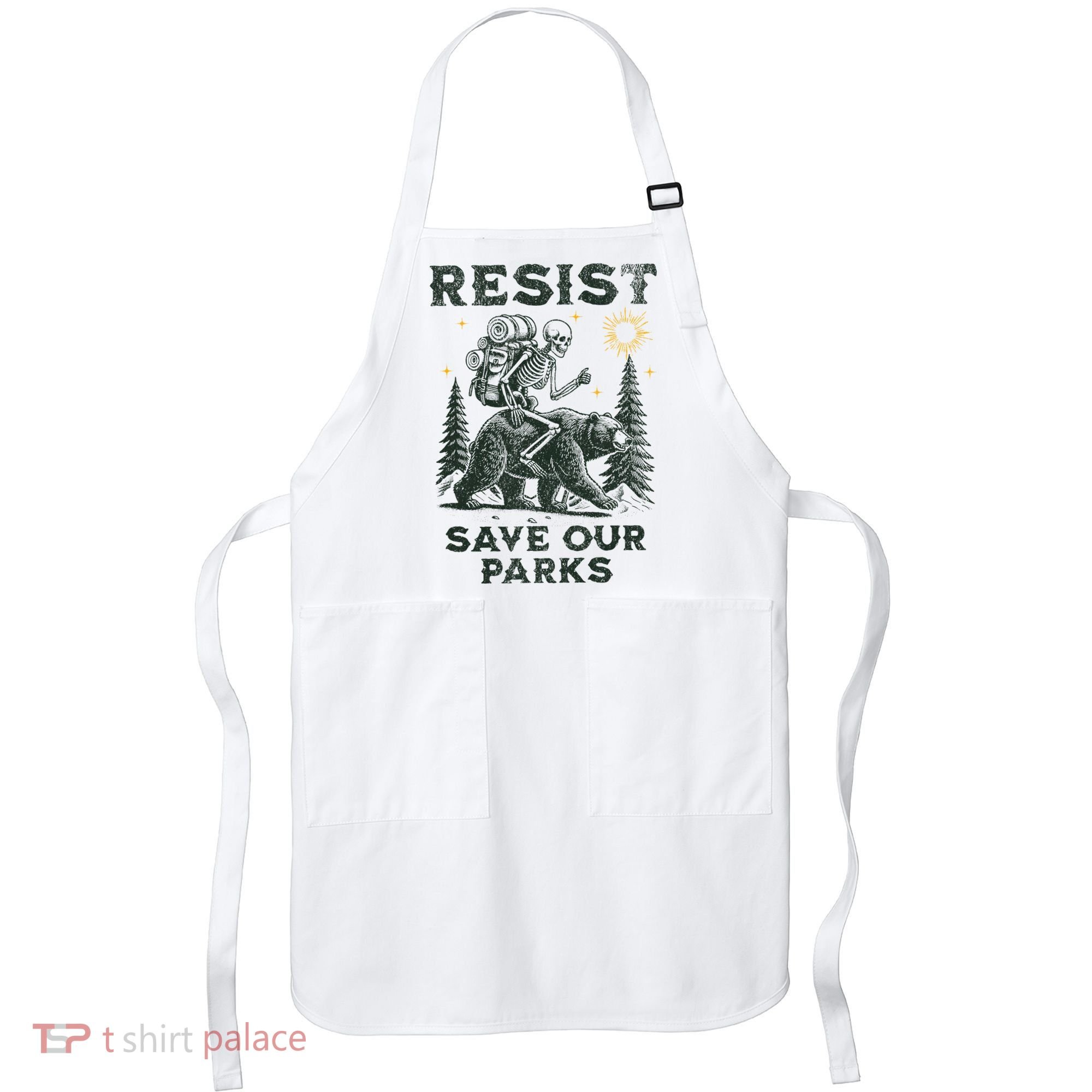 Resist Save Our Parks Alt US National Parks Bear Apron