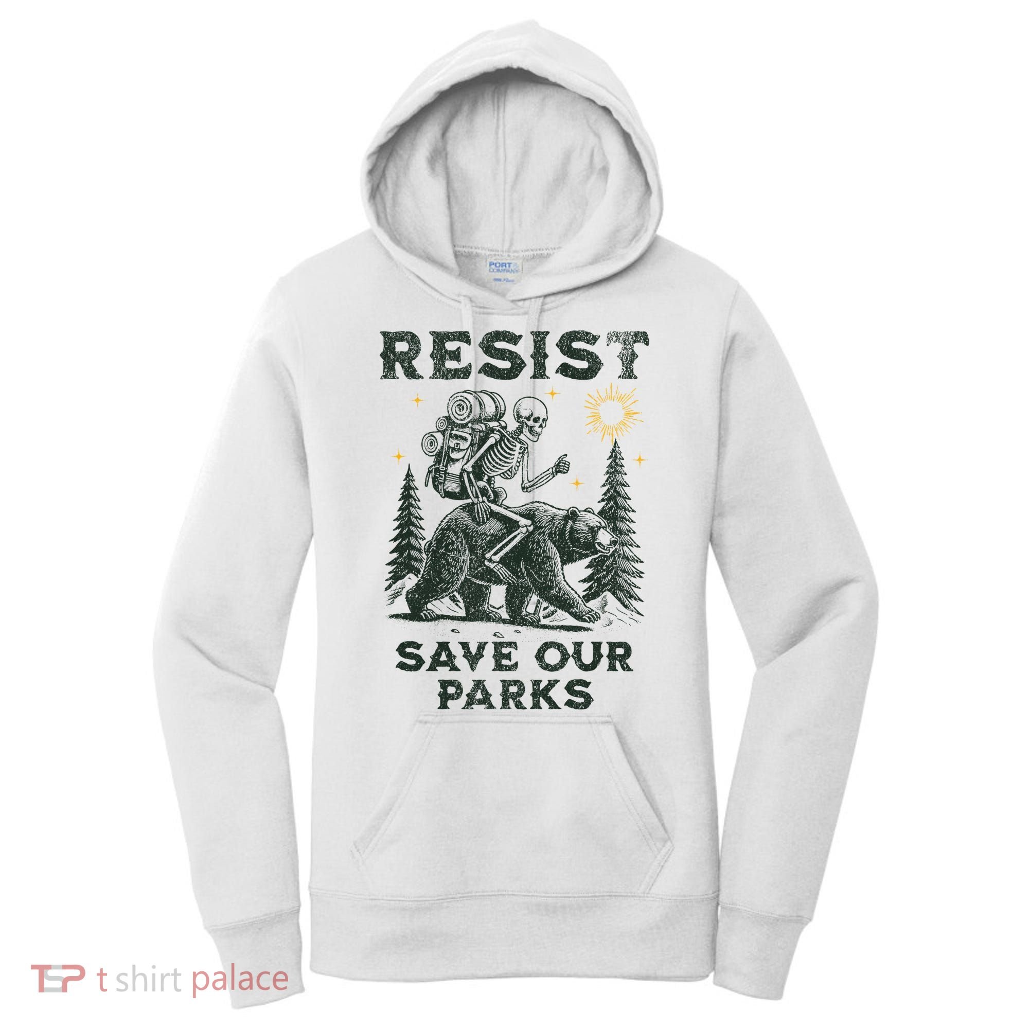 Resist Save Our Parks Alt US National Parks Bear Women's Hoodie