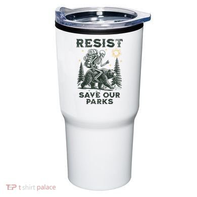 Resist Save Our Parks Alt US National Parks Bear Tumbler