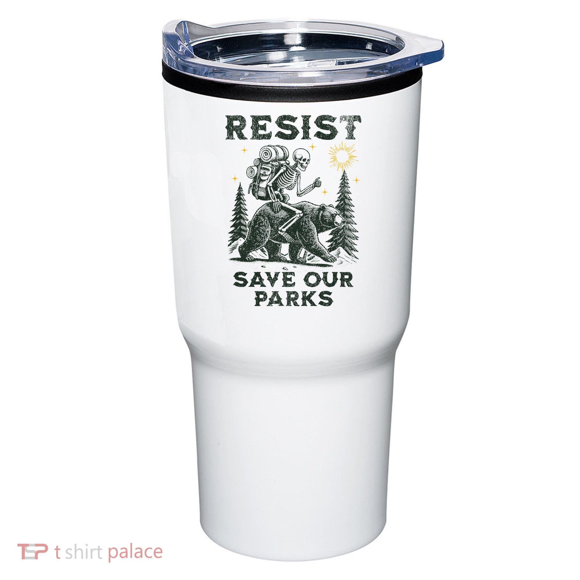 Resist Save Our Parks Alt US National Parks Bear Tumbler