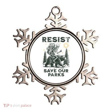 Resist Save Our Parks Alt US National Parks Bear Ornament