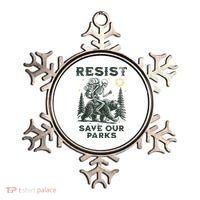 Resist Save Our Parks Alt US National Parks Bear Ornament thumb 0